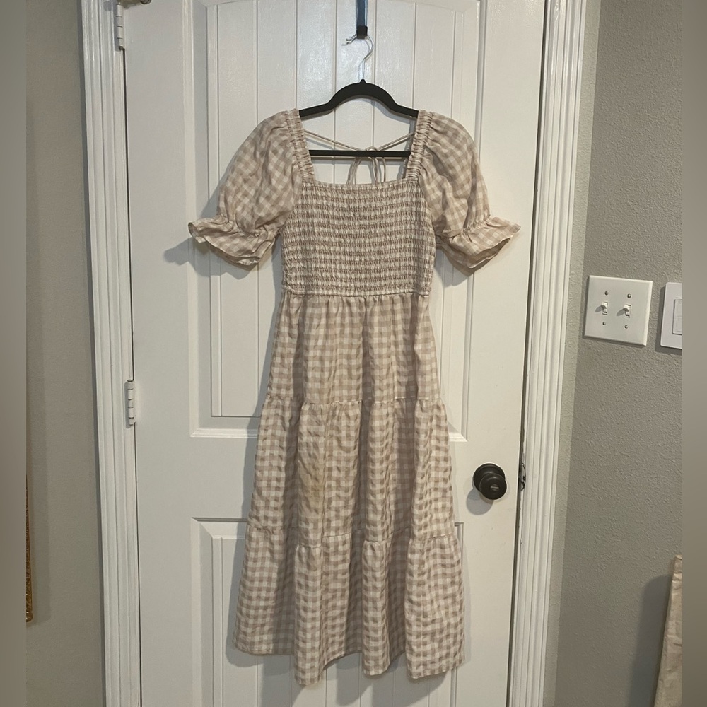 smocked dress size small